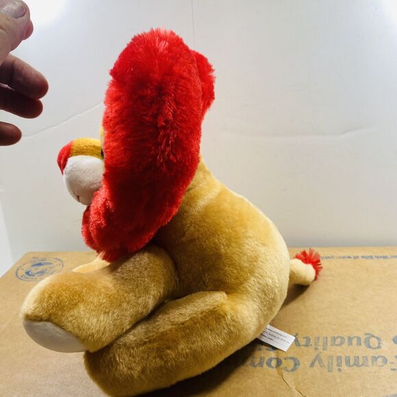 Animated Light sound musical Red Lion heart mane Stuffed Animal Plush Toy - Picture 3 of 9
